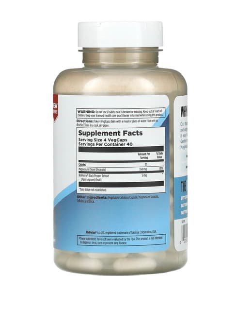 KAL, Глицинат магния 350, 350 мг, 160 таблеток