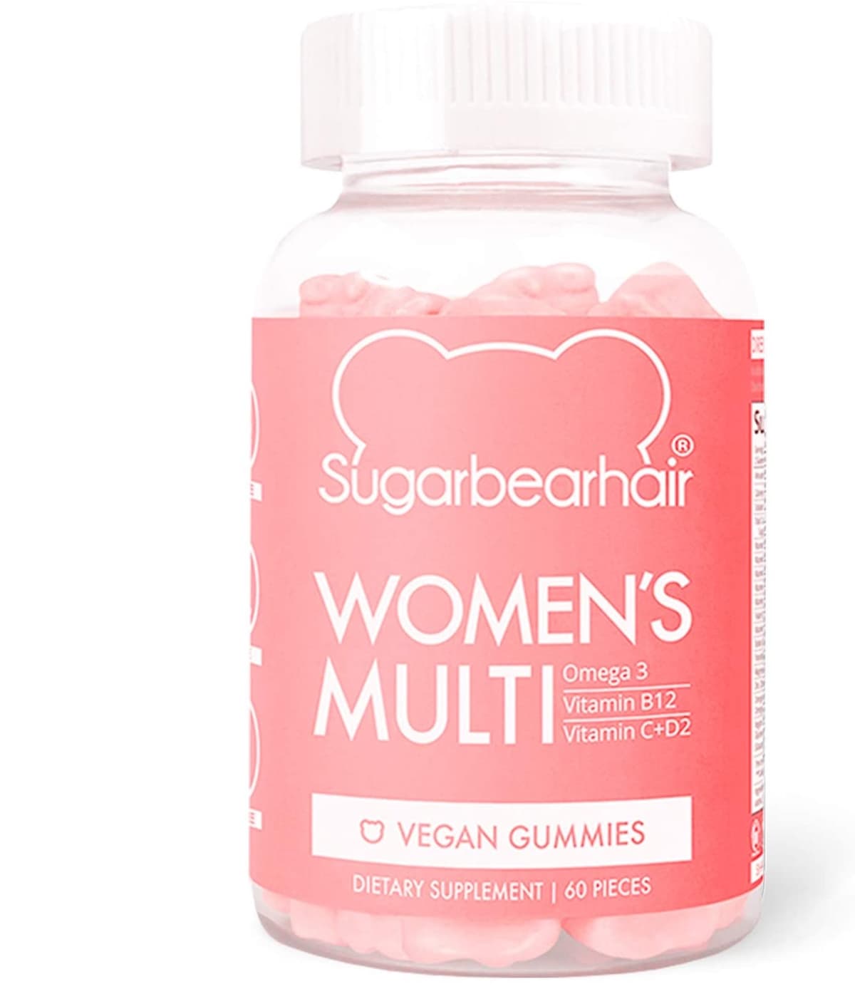 Sugar Bear Women's Multi Vegan MultiVitamin 60 шт