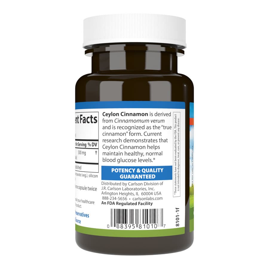 Carlson Labs Цейлонская корица, 90 капсул