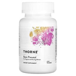 Thorne, Basic Prenatal, Комплекс витаминов минералов для беременных и кормящих мам 90 капсул