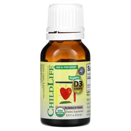 ChildLife Essentials, органический витамин D3 для детей и младенцев, в каплях, 6,25 мл