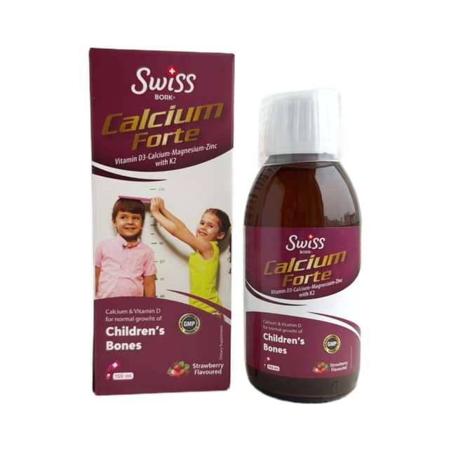 Swiss Bork - Кальций форте комплекс для роста детей, 150 мл
