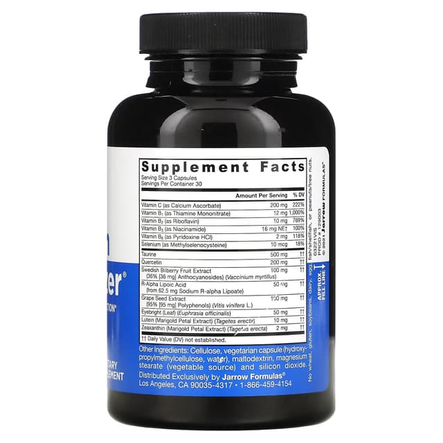 Jarrow Formulas, Vision Optimizer, добавка для зрения, 90 растительных капсул