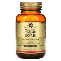 Solgar, Megasorb CoQ-10, мегасорб с коэнзимом Q-10, 100 мг, 90 капсул