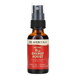 Dr. Mercola, метил витамин B12 для заряда энергии, натуральный вкус ежевики, 29 мл