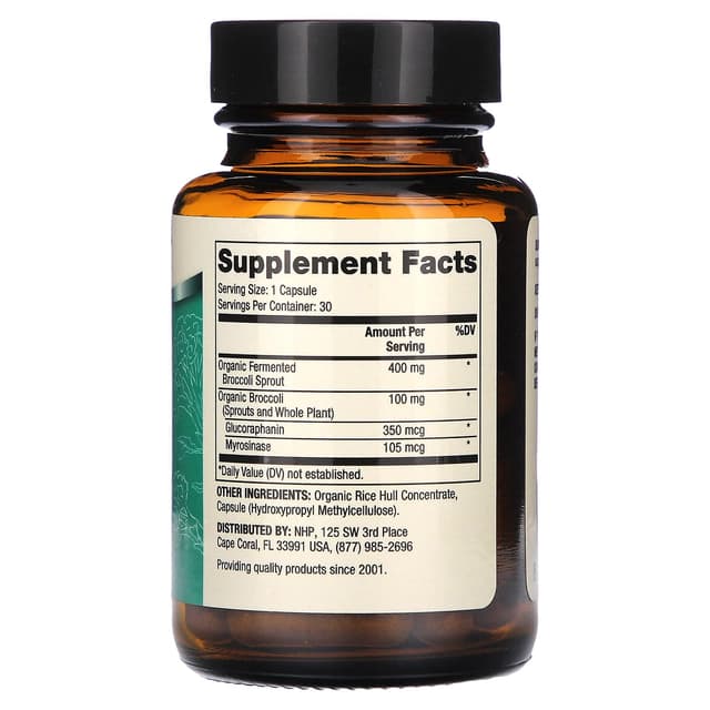 Dr. Mercola, ферментированные ростки брокколи, 30 капсул