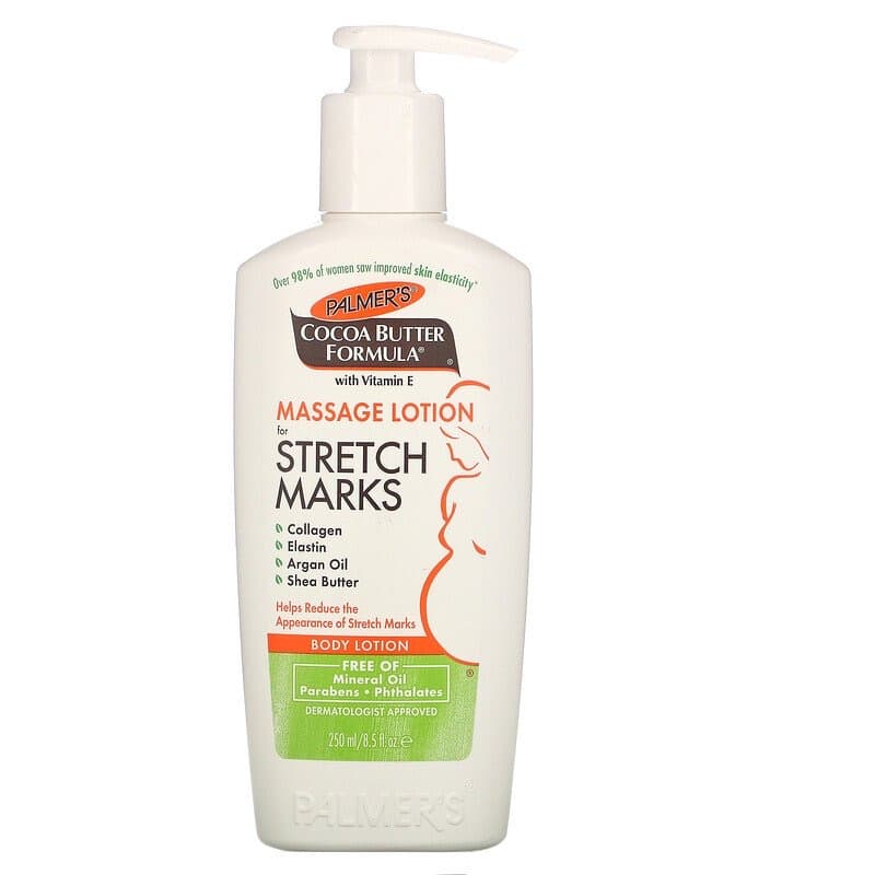 Palmer's, Cocoa Butter Formula, лосьон для тела, массажный лосьон против растяжек, 250 мл