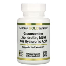 California Gold Nutrition, глюкозамин, хондроитин и МСМ с гиалуроновой кислотой, 60 растительных капсул (Копировать)