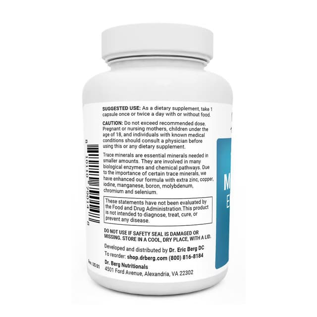 Dr. Berg - Улучшение микроэлементов, 60 капсул