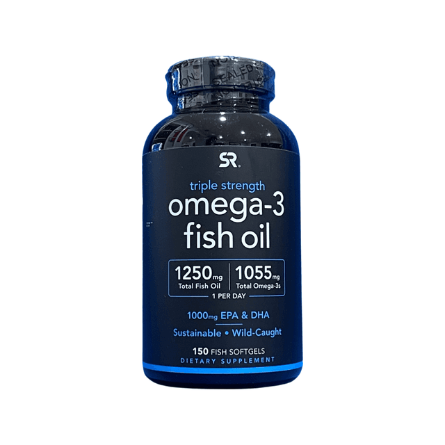 Sports Research, Рыбий жир с омега-3, тройная сила, 150 мягких таблеток