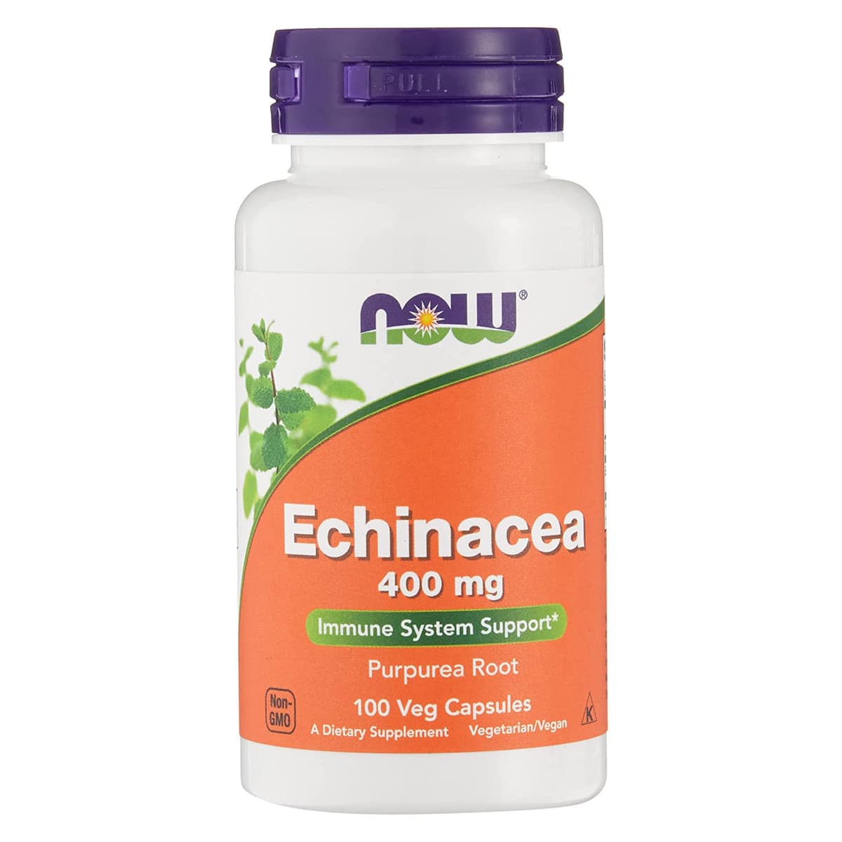 NOW Foods, эхинацея, 400 мг, 100 вегетарианских капсул