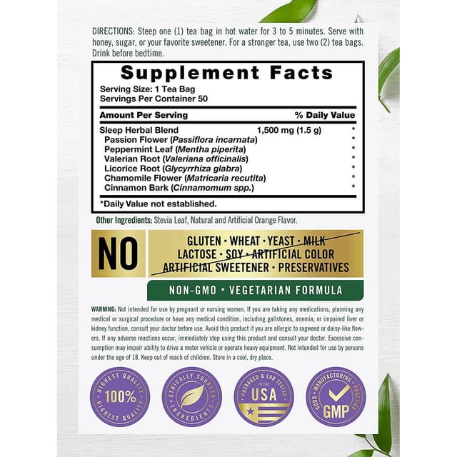 Carlyle - Чай для сна, 50 чайных пакетиков