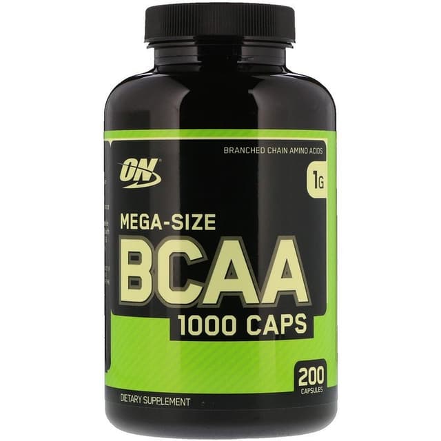 Optimum Nutrition, BCAA 1000 Caps, большая упаковка, 1 г, 200 капсул