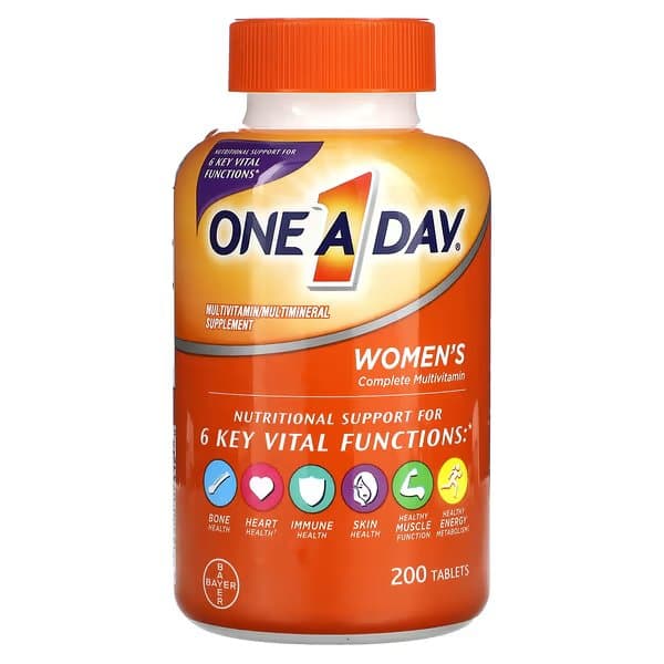 One-A-Day, полный мультивитаминный комплекс для женщин, 200 таблеток