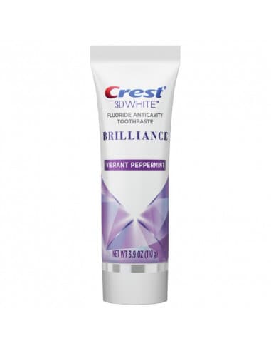 CREST 3D WHITE BRILLIANCE VIBRANT PEPPERMINT NEW 2021 - ОТБЕЛИВАЮЩАЯ ЗУБНАЯ ПАСТА
