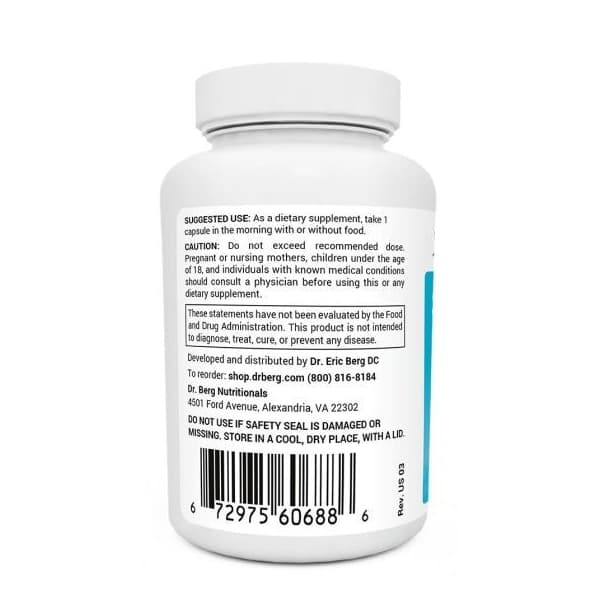 Dr. Berg - Морские водоросли, обогащенные йодом - 90 капсул