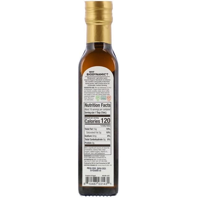Dr. Mercola, Biodynamic, Organic Black Seed Oil, 8.4 fl oz (250 ml)