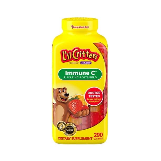 L'il Critters, Immune C плюс цинк и витамин D, 220 жевательных таблеток