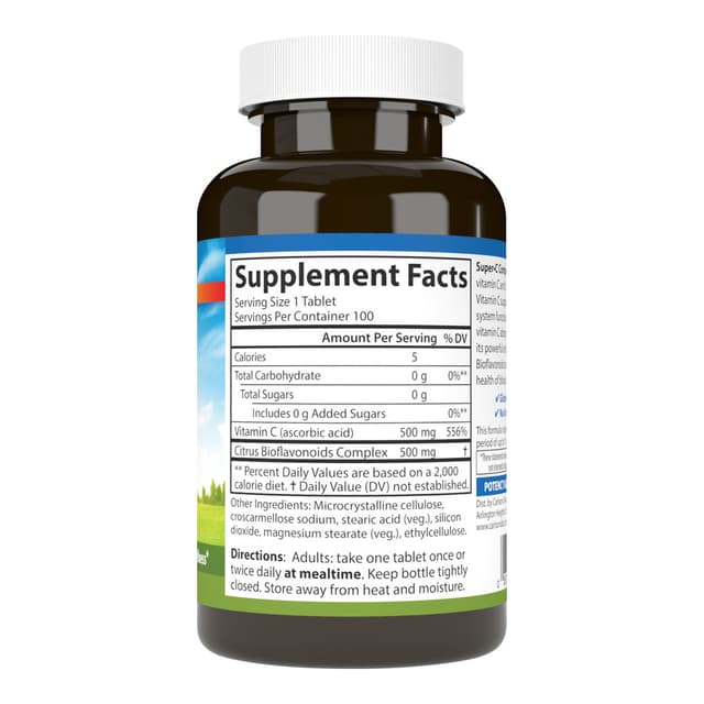 Carlson Labs Комплекс Супер С, 100 вегетарианских капсул