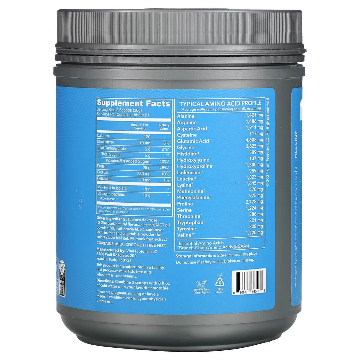 Vital Proteins, Vital Performance Protein, клубника, 761 г