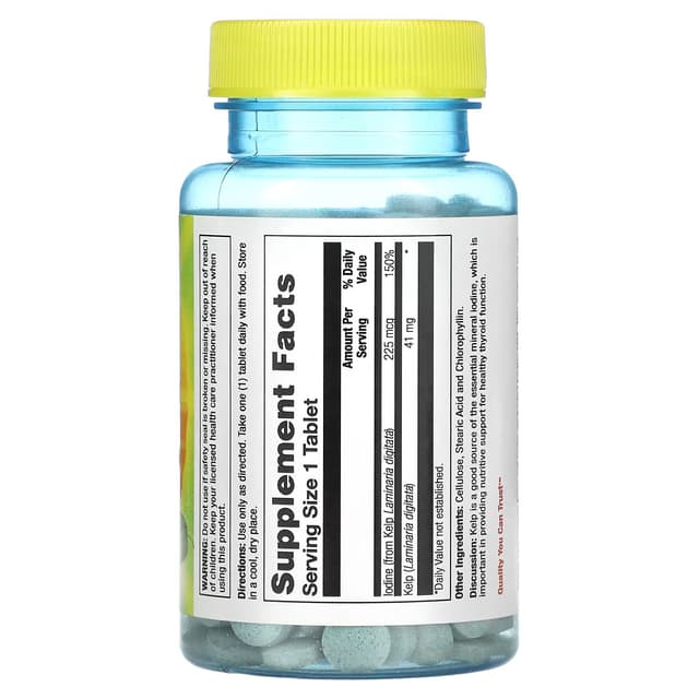 Nature's Life, Исландские бурые водоросли, 500 таблеток