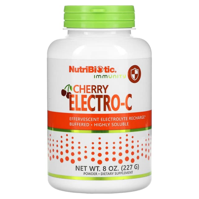 NutriBiotic, Immunity, Cherry Electro-C, порошок, 227 г