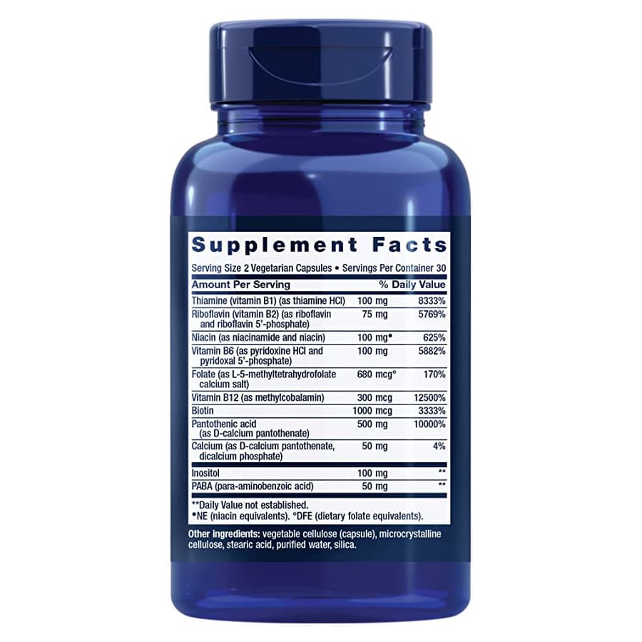 Life Extension Bioactive Complete B Complex, 60 капсул