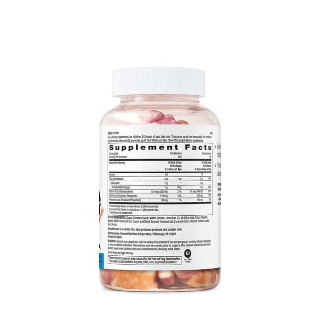 GNC milestones Kids Gummy Calcium - 120 жевательных конфет