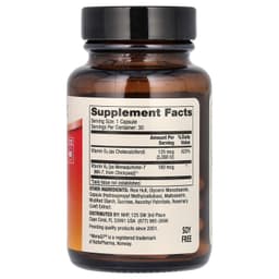 Dr. Mercola, витамины D3 и K2 5000iu , 30 капсул