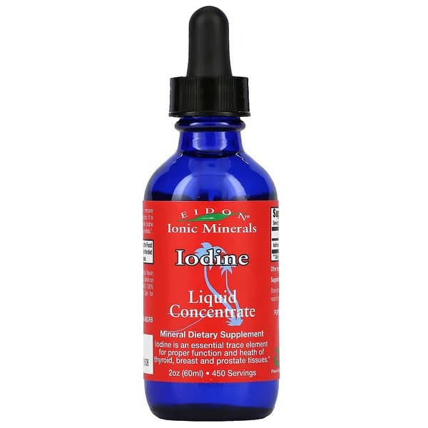 Eidon Mineral Supplements, йод, жидкий концентрат, 60 мл