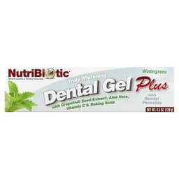 NutriBiotic, Dental Gel Plus, гель для зубов с отбеливающим эффектом, грушанка, 128 г