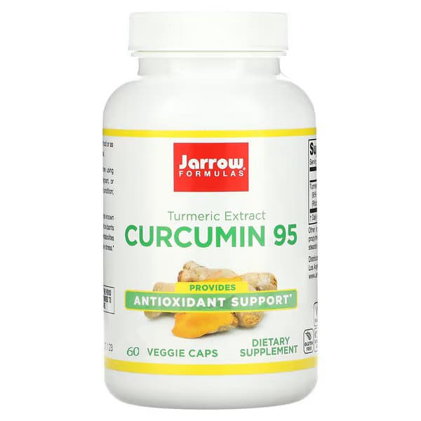 Jarrow Formulas, куркумин 95, 500 мг, 60 растительных капсул