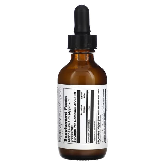 KAL, Оротат лития в каплях, натуральный вкус лимона и лайма, 60 мл