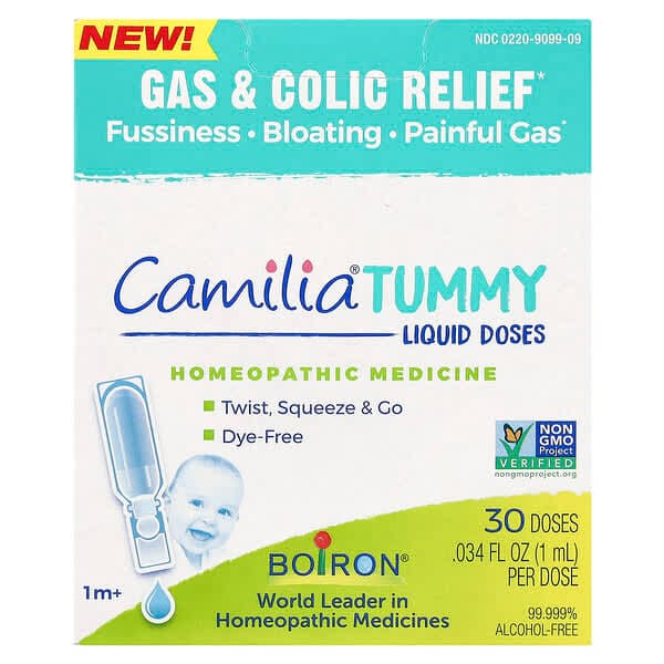 Boiron, Camilia Tummy, от 1 месяца, 30 жидких доз по 1 мл