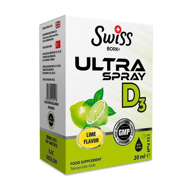 Swiss Bork - Ultra Spray D3, 20 мл d3 1000 iu для детей и взрослых