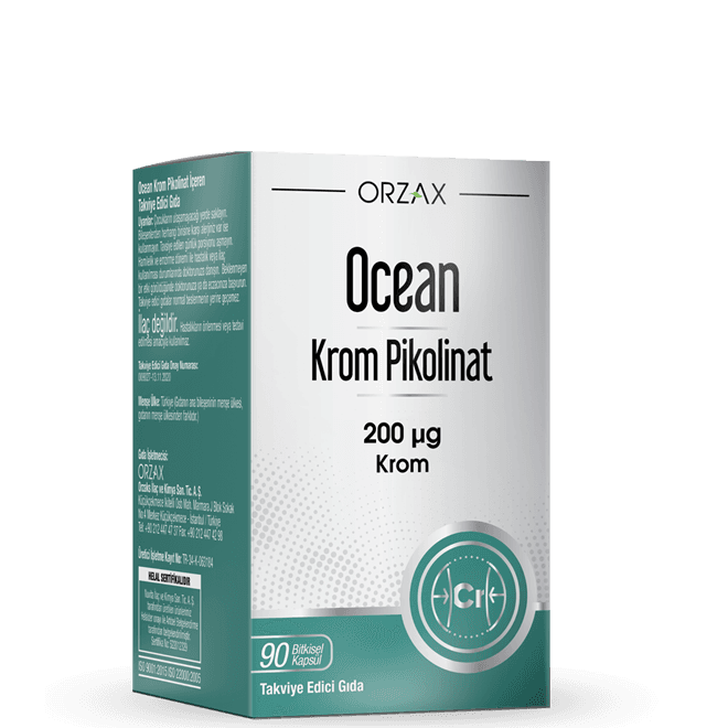 Orzax Ocean chromium picolinate, 200 мг, 90 капсул