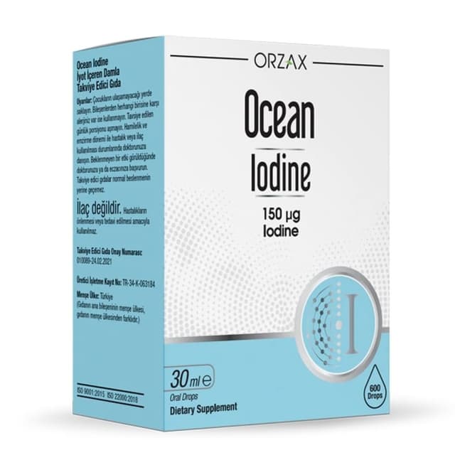 Orzax Ocean iodine (йод), 30 мл