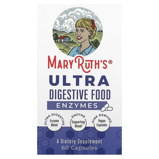 MaryRuth's, Ultra пищеварительные пищевые ферменты, 60 капсул