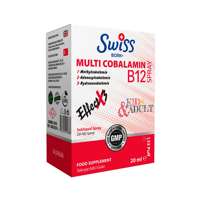 Swiss Bork Multi Cobalamin B12, для взрослых и детей, 20 мл