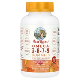 MaryRuth's, омега 3-6-7-9, со вкусом персика, манго и абрикоса, 120 жевательных таблеток