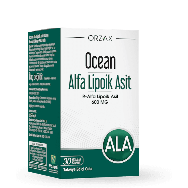 Orzax Ocean alpha lipoic acid, 600 мг