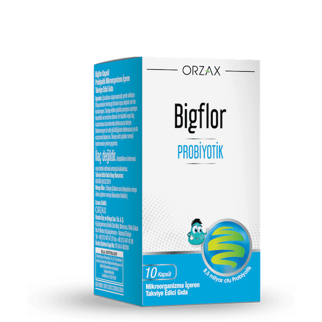 Orzax Bigflor Probiotic, 10 капсул