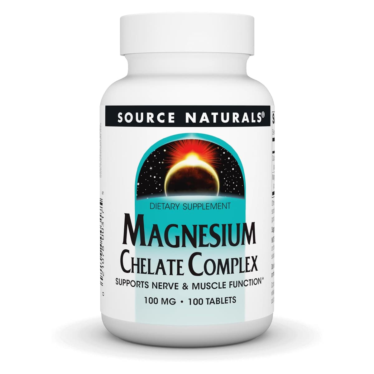 Source Naturals, комплекс хелата магния, 100 мг, 100 таблеток