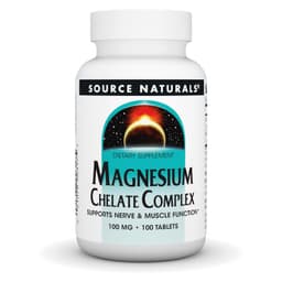 Source Naturals, комплекс хелата магния, 100 мг, 100 таблеток