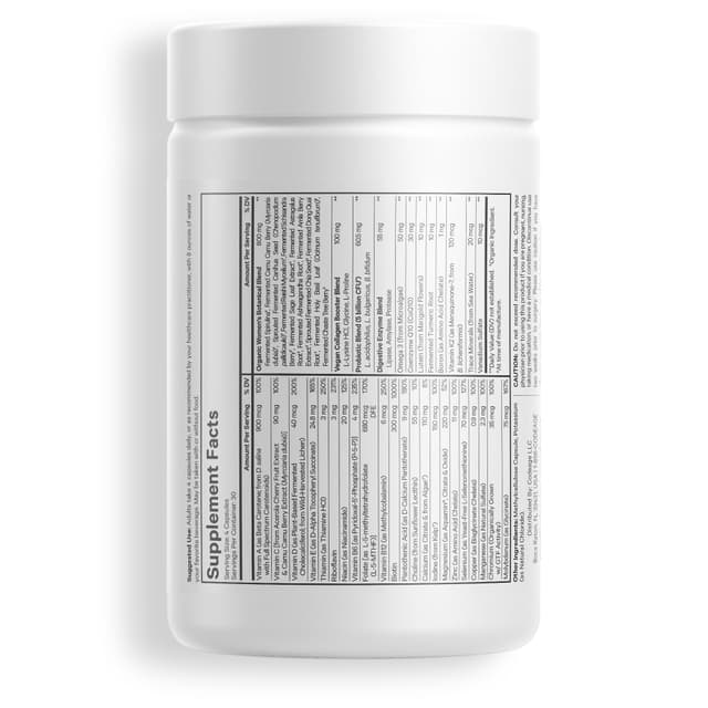 Codeage, ферментированные мультивитамины для женщин, 120 капсул