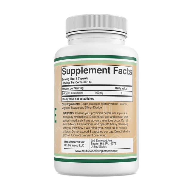 Double Wood S-Acetyl L-Glutathione