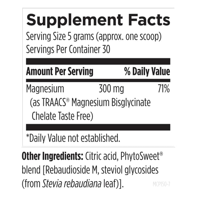 Designs for Health Magnesium Glycinate Powder - 300 мг порошкообразной хелатной добавки бисглицината магния - со вкусом апельсина (30 порций / 150 г)