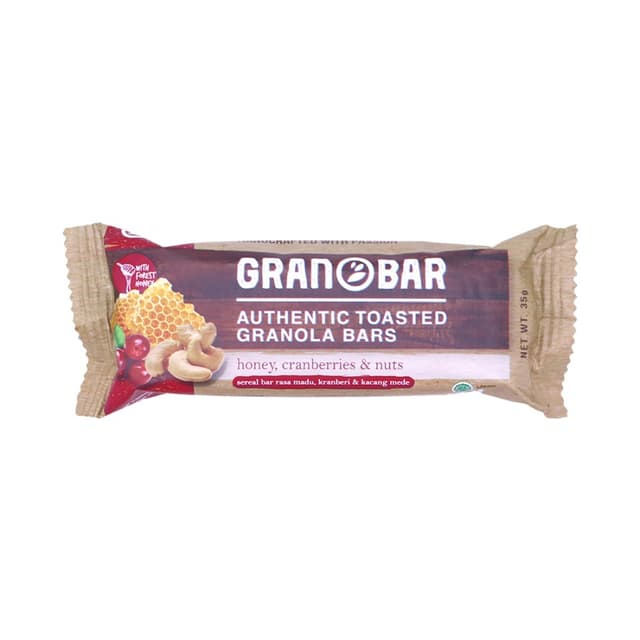 Hundred Seeds Granobar - Батончик гранолы - Мед, клюква и орехи