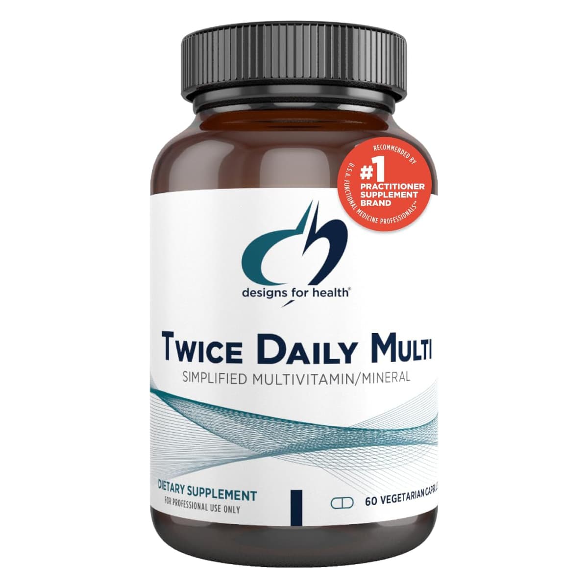 Designs for Health Twice Daily Multimineral - Метилированный мультивитамин для женщин и мужчин - содержит B12 и фолат, витамины C, K, D, E (60 капсул)