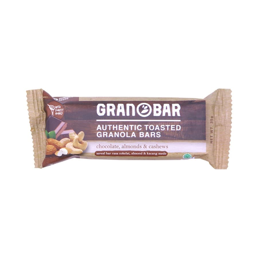 Hundred Seeds Granobar - Батончик гранолы с шоколадом, миндалем и кешью